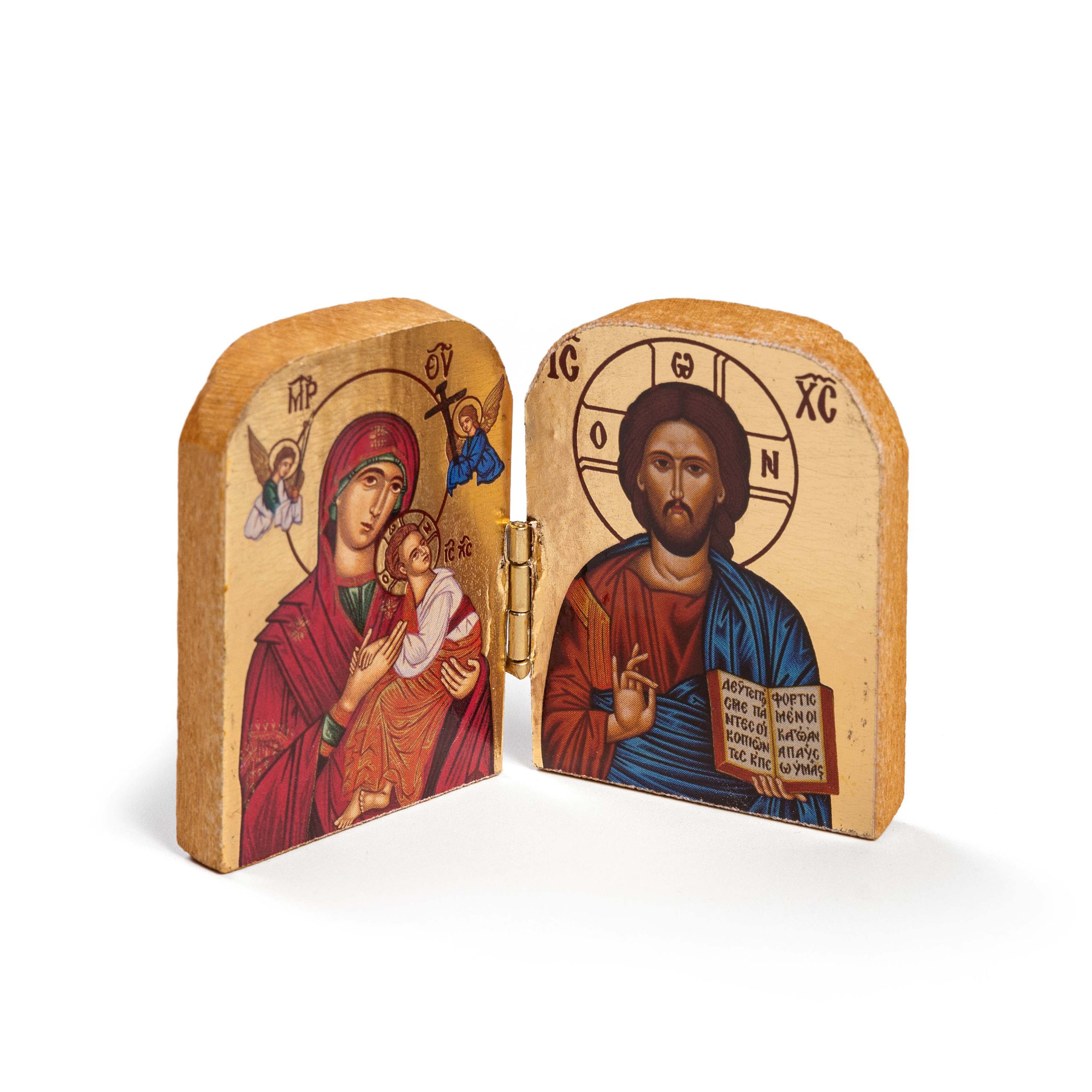 Tweeluik icoon Moeder Gods en Jezus Christus