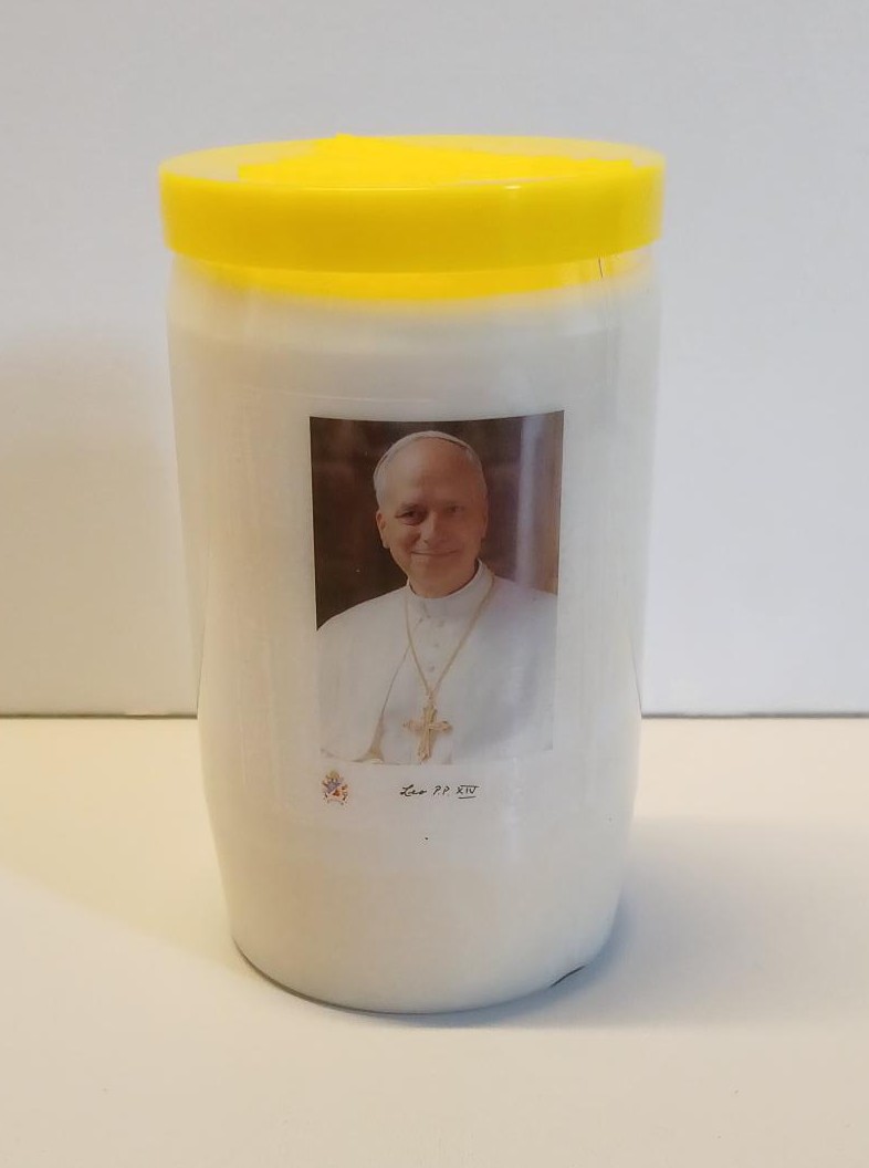 Kaars paus Leo XIV