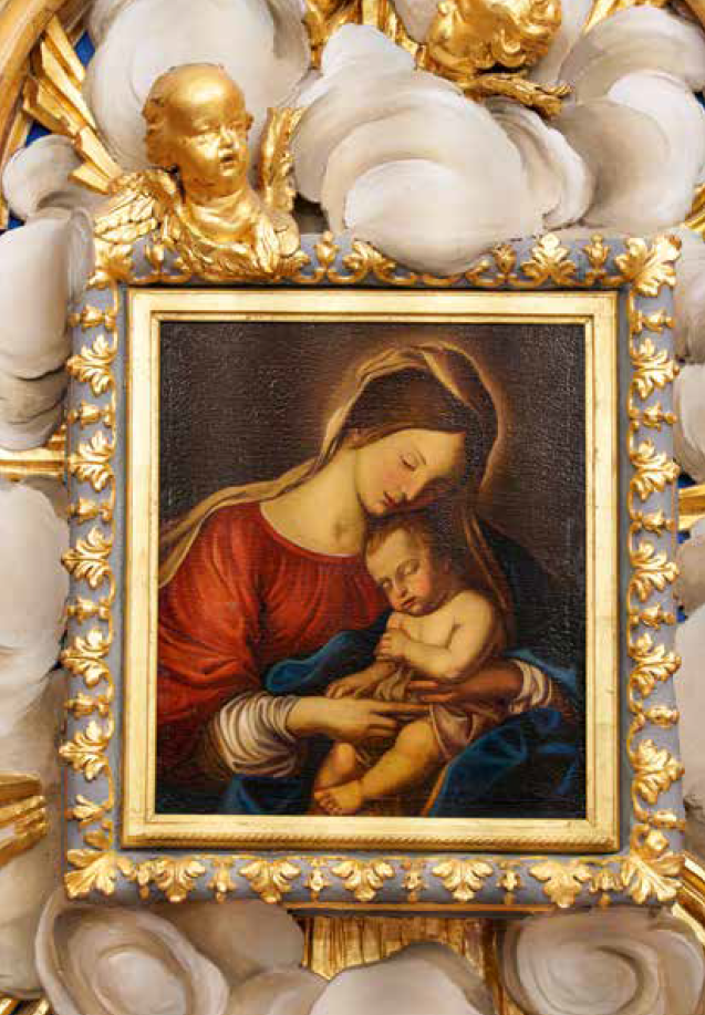 Kerstkaart Madonna met Kind