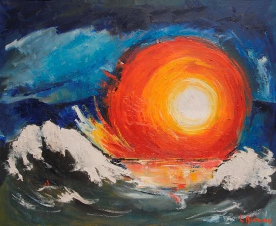 Wenskaart luc blomme