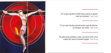 Wenskaart: crucifix.