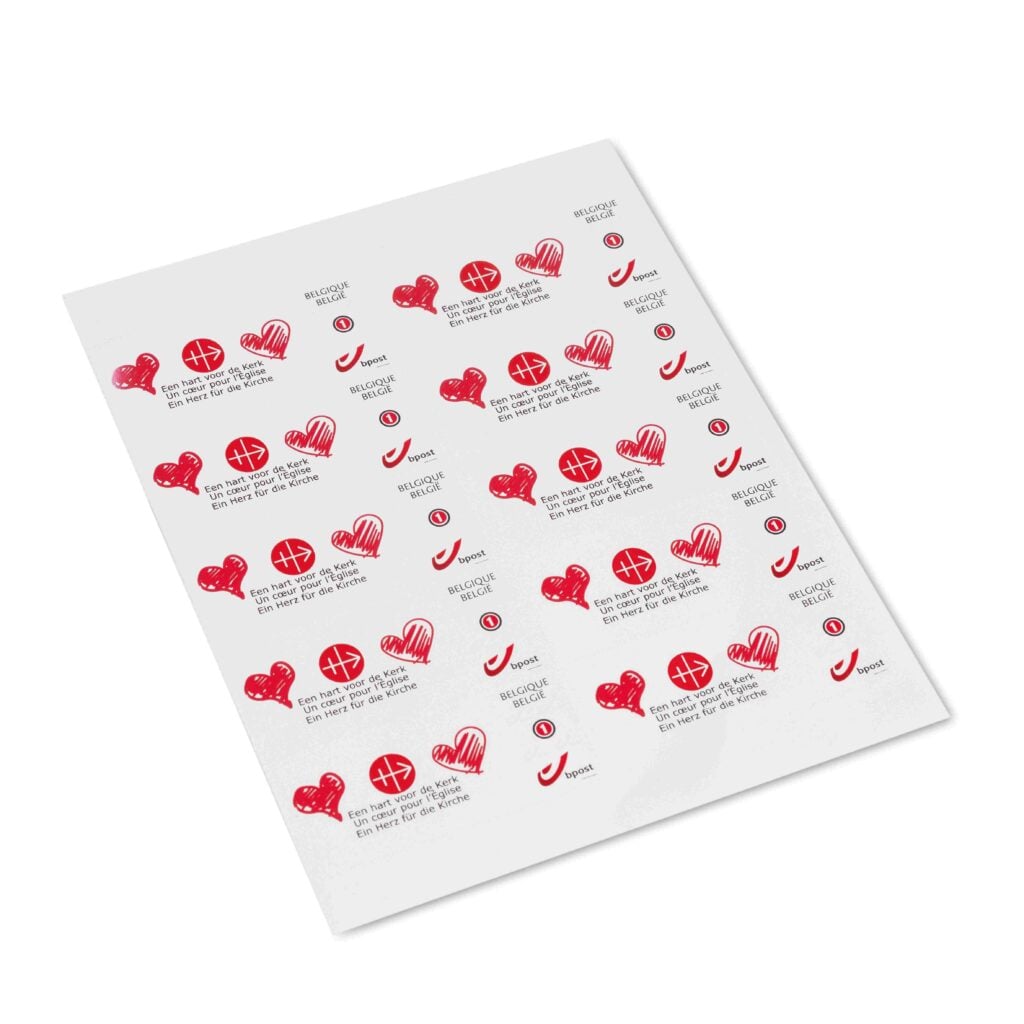 Postzegels een hart voor de kerk lr