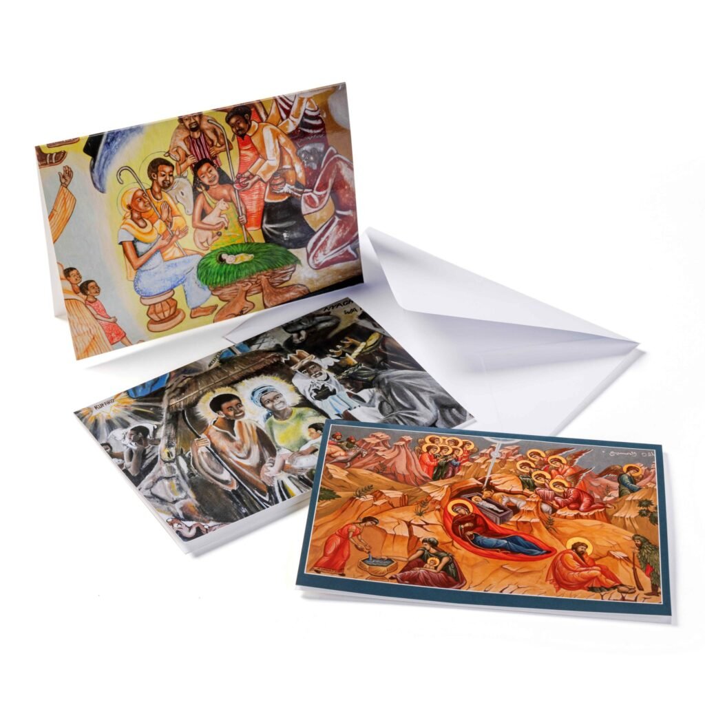 Set van 3 kerstkaarten uit projectlanden.