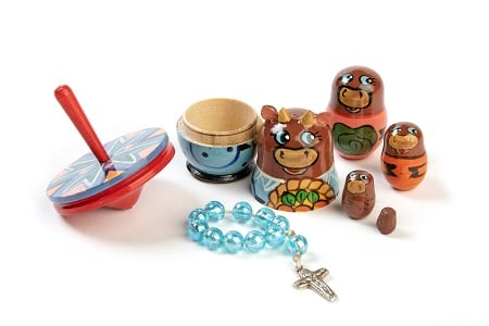 Gekleurd tientje + 4-in-1-diertje 1 Gekleurd tientje + 4-in-1-diertje.