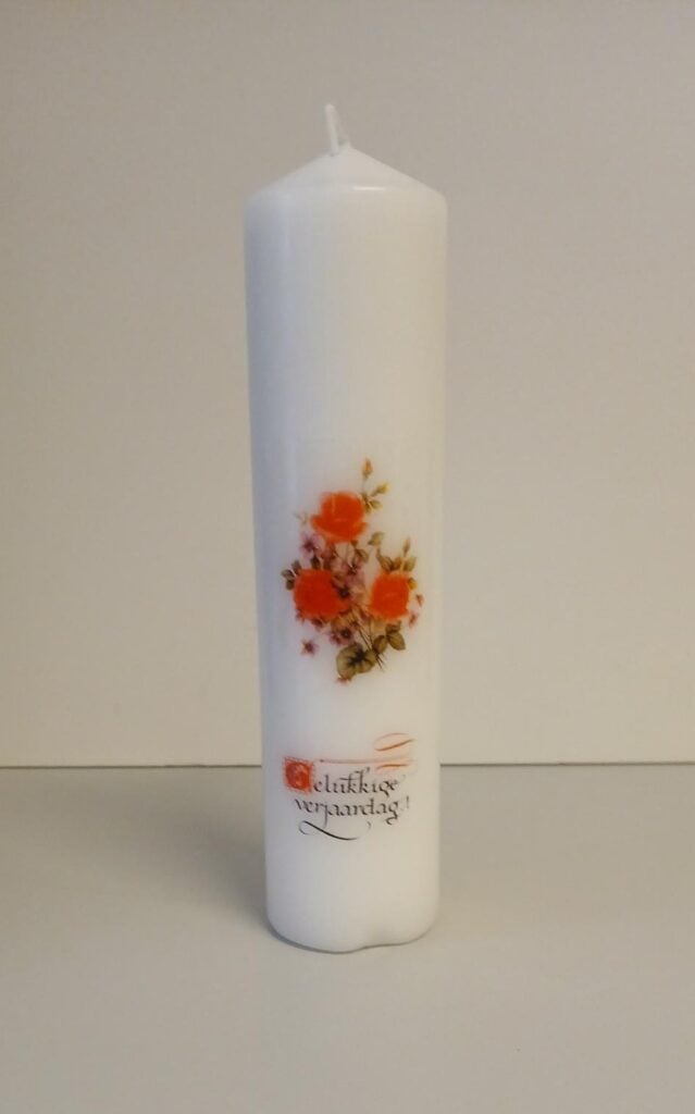 Gelegenheidskaars gelukkige verjaardag groot