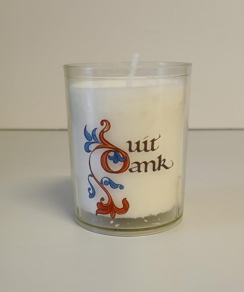 Gelegenheidskaars uit dank klein