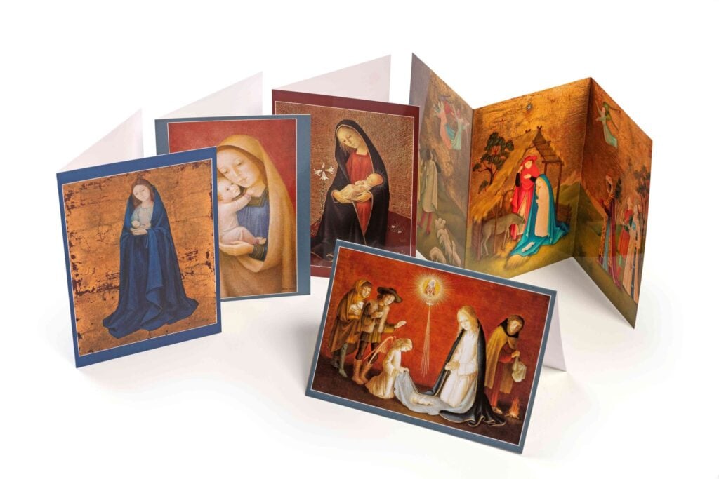 Lot de 5 cartes de noël bradi barth.