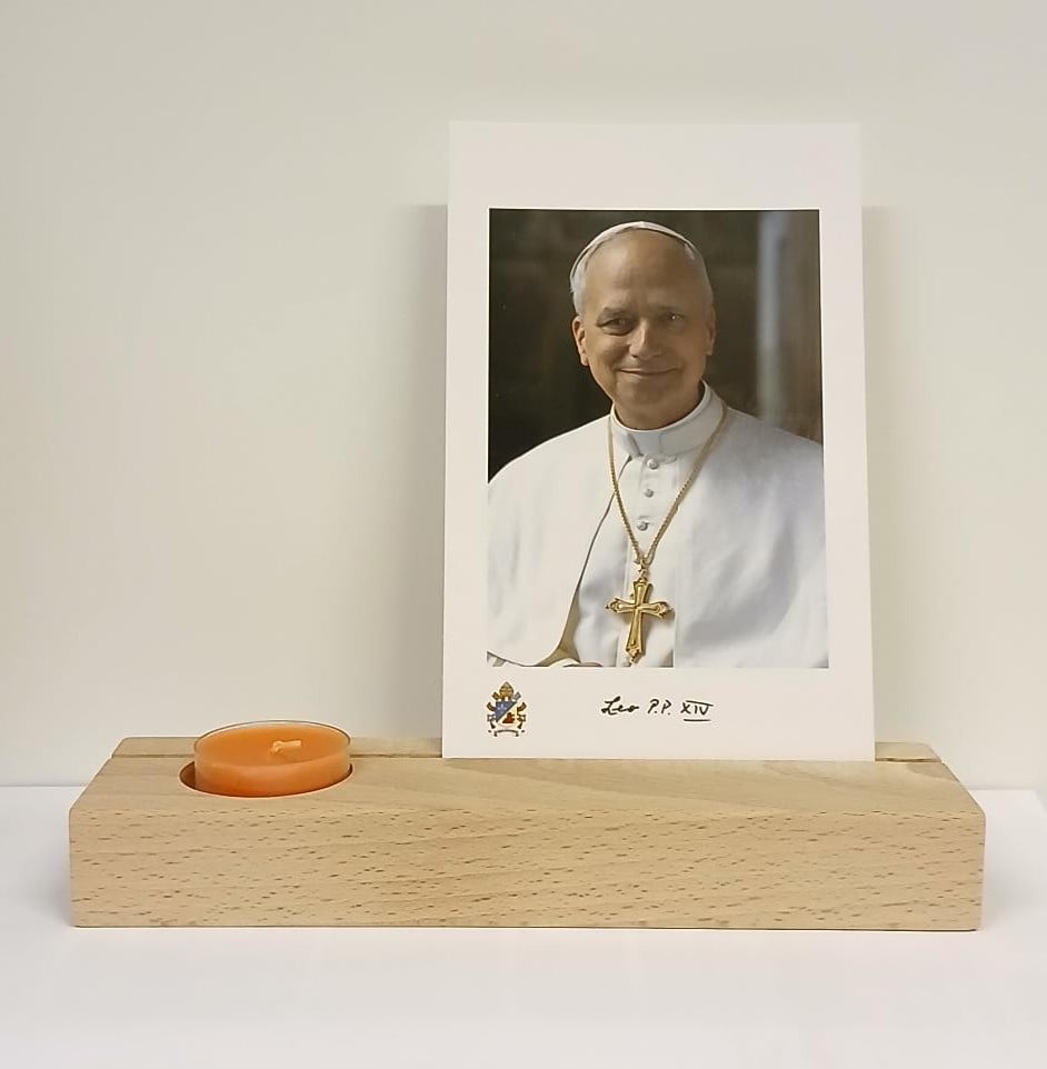 Gedenktegel met theelichthouder