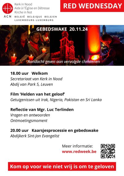 Flyer gebedswake KiN 20.11.24
